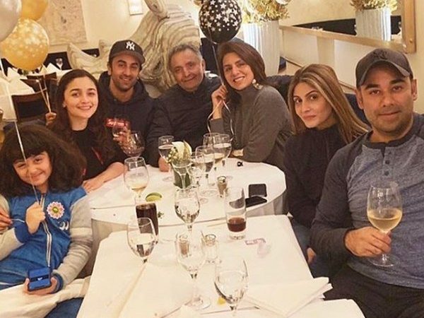 Image result for Alia welcomes 2019 with Ranbir Kapoor's family