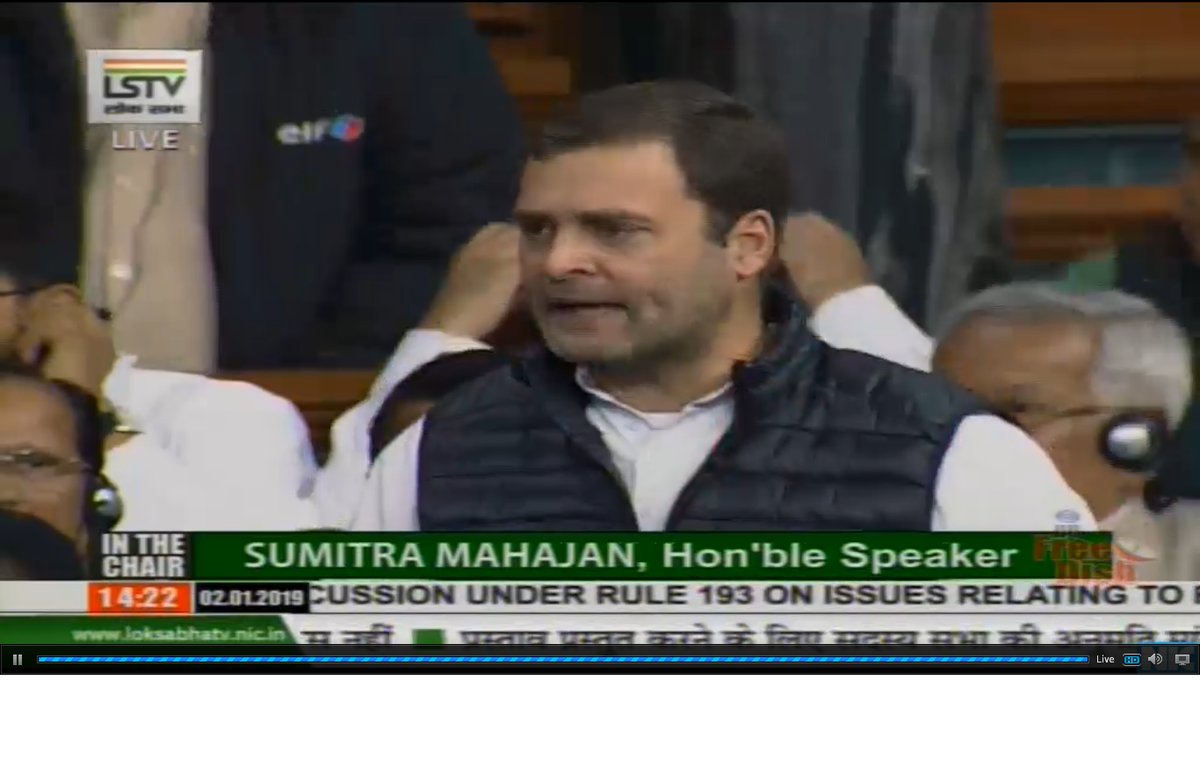 Rahul Gandhi In Parliament