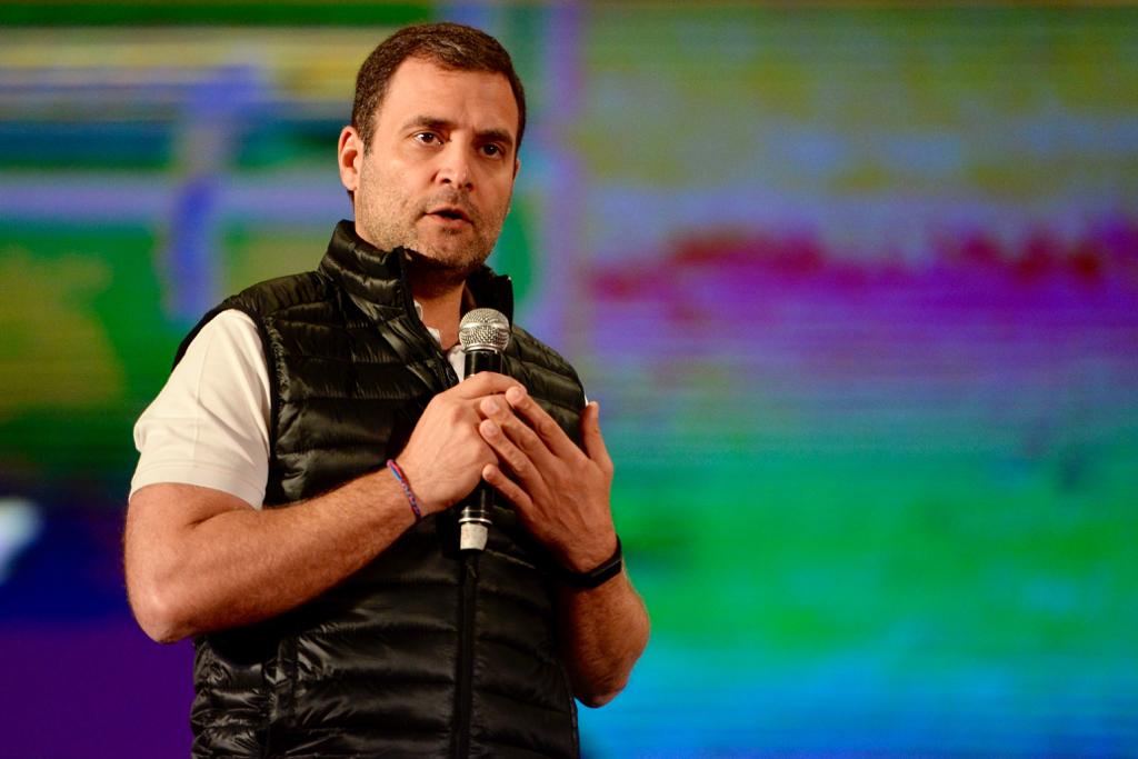 Rahul Gandhi Addressing Students Photo Congress Twitter