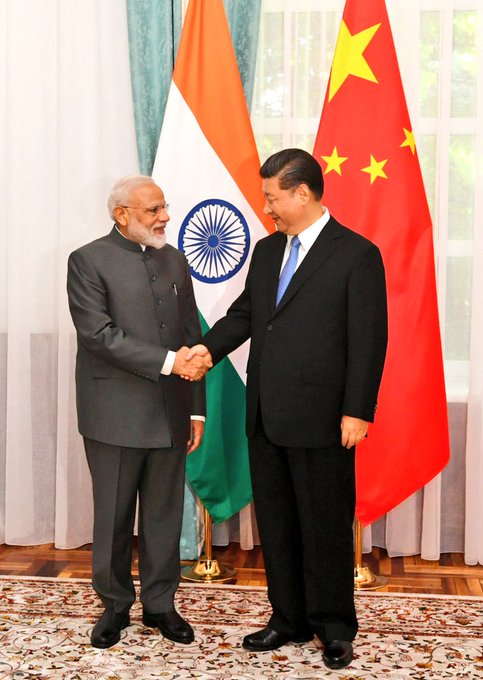 PM Narendra Modi and Xi Jinping MEA Twitter