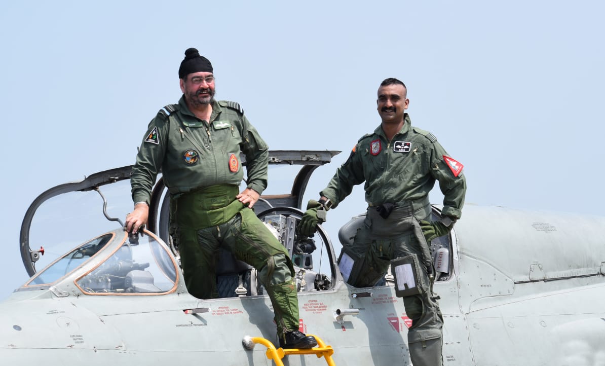 Abhinandan Varthaman and BS Dhanao