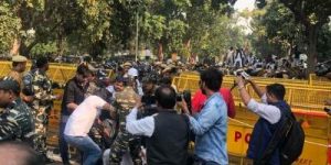 Congress protest against withdrawal of SPG