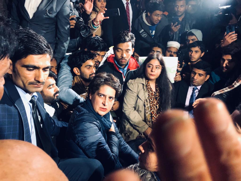 Priyanka Gandhi at India Gate Congress Twitter