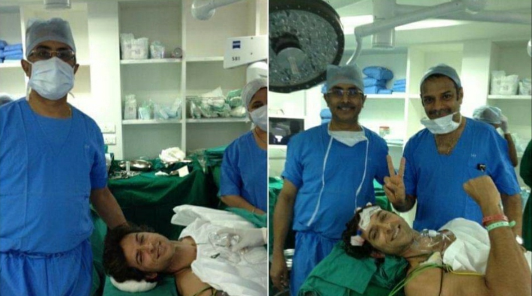 Hrithik when underwent surgery for clot removal