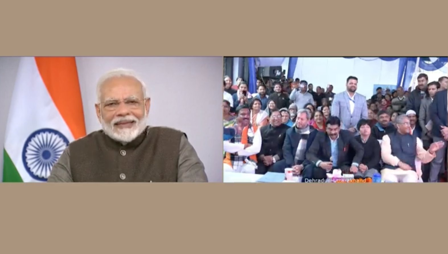 Woman calls PM Modi God, PM gets Emotional