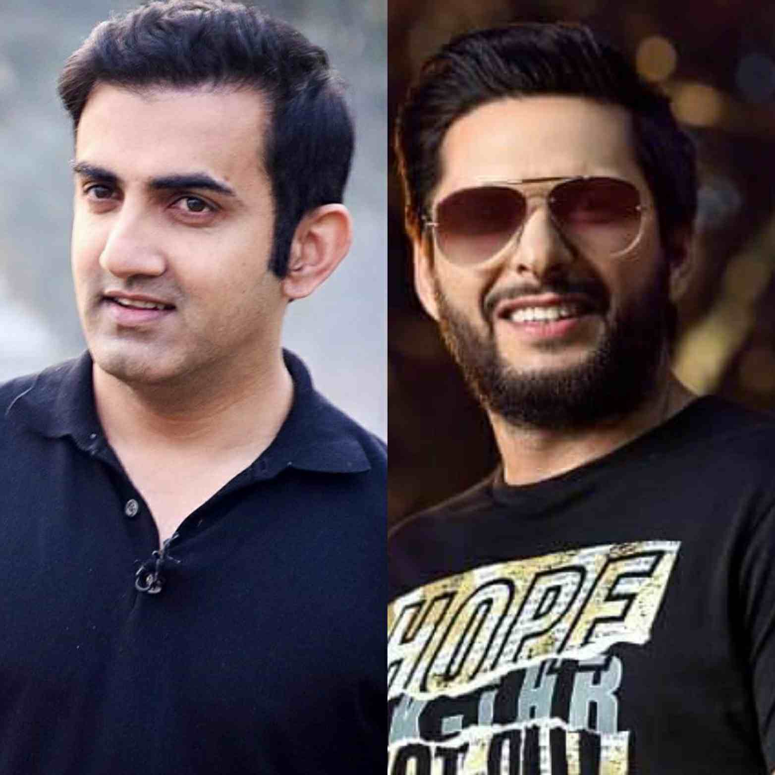 Gautam Gambir and Shahid Afridi