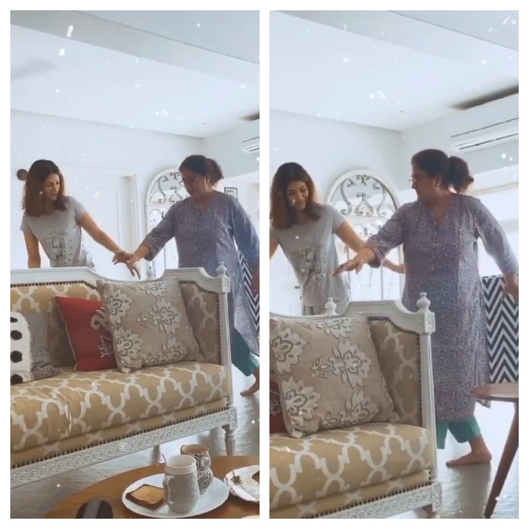 Nupur Sanon and Mom Dance