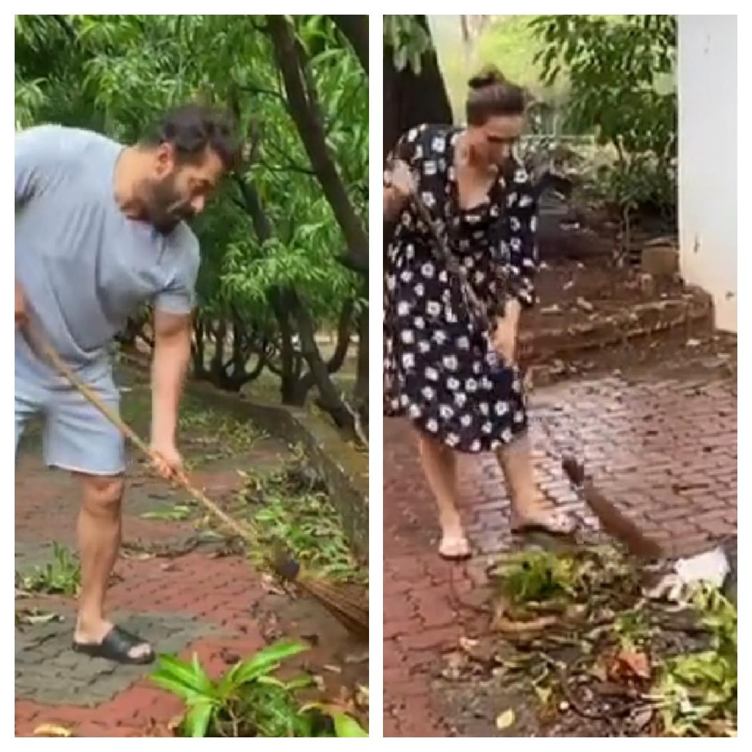 Salman cleans Panvel farmhouse on World Environment Day