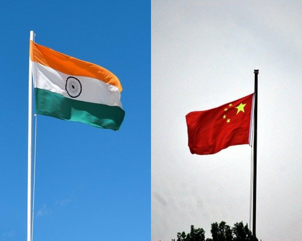 India China Flag