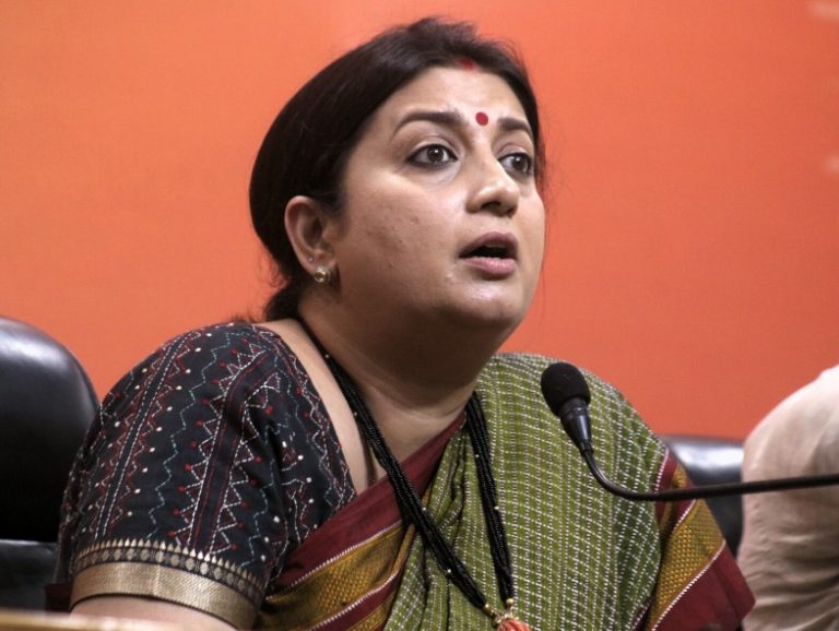 Smriti Irani Tests Positive For Covid - The English Post - Breaking ...