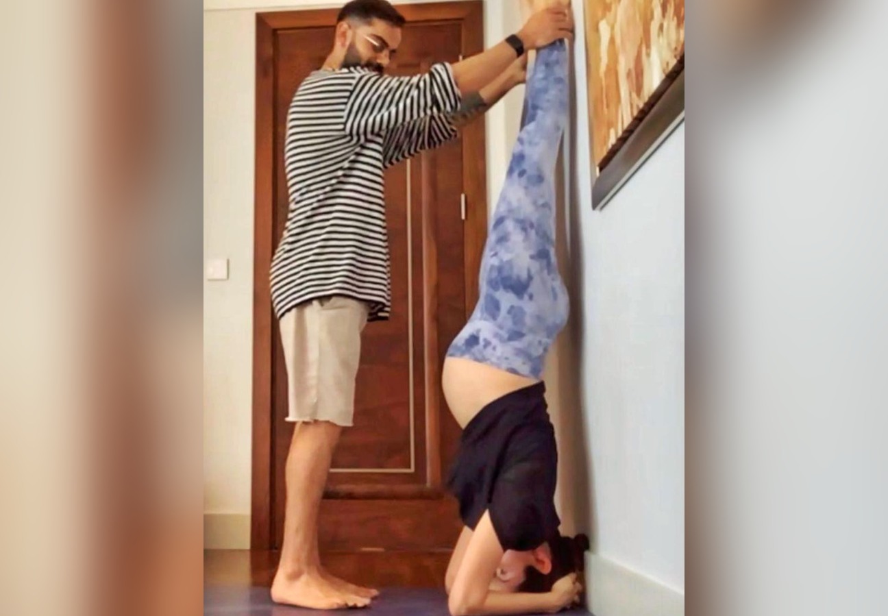 Virat and Anushka Yoga