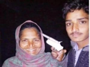 UP Youth poses with gun at his mother's head, arrested