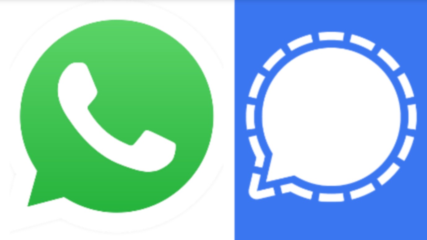 WhatsApp and Signal EP Collage