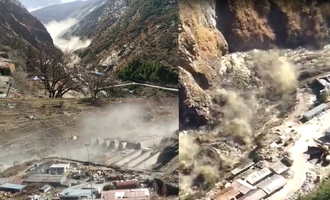 Glacier breaks in Uttarakhand