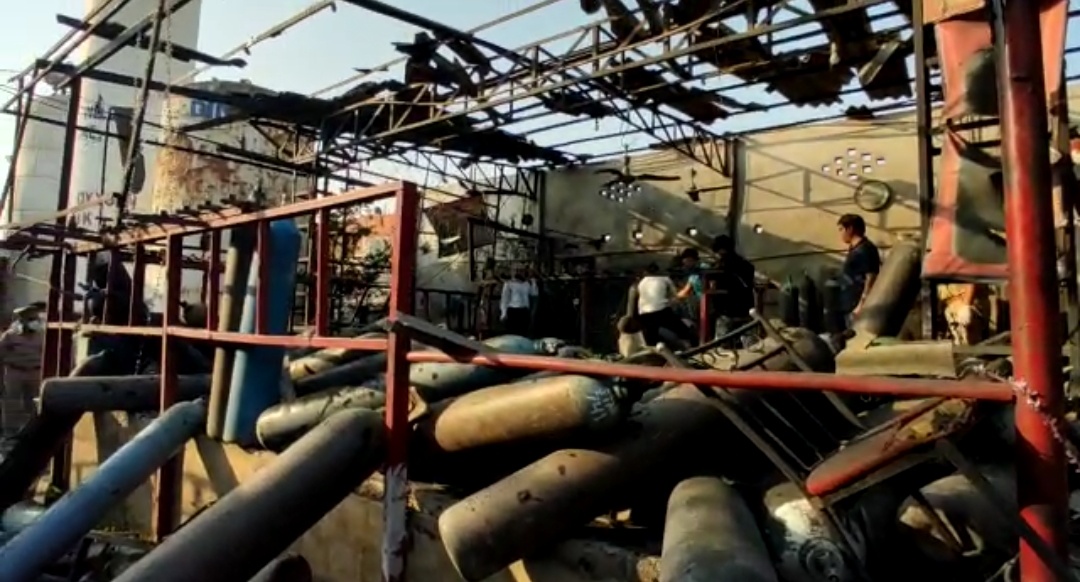 Oxygen Cylinder Blast In Lucknow