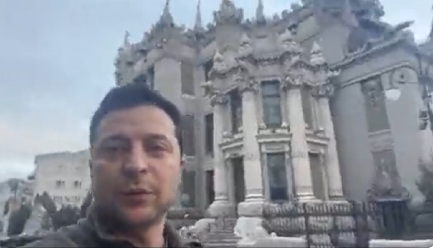 Ukraine President In Video Message (1)