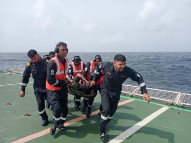 Indian Coast Guard Rescues 19 Crew Members From Sinking Cargo Ship Near ...