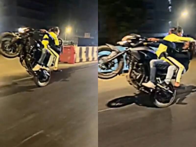 Mumbai: Biker Who Did Stunt With Two Women Nabbed, Faces Charges Of ...