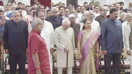 Jagdeep Dhankar attends VP oath taking ceremony IANS (1) (1)