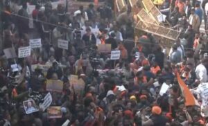 protest outside bangaldesh high commission in delhi IANS