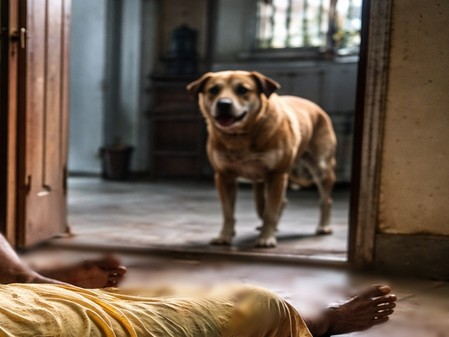 stray dog attacks old woman inside home she dies (1)